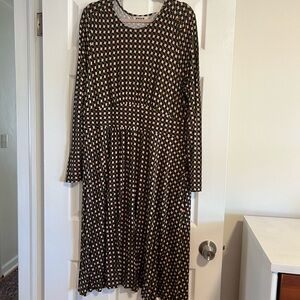 BODEN Black and Pink Geometric Dress